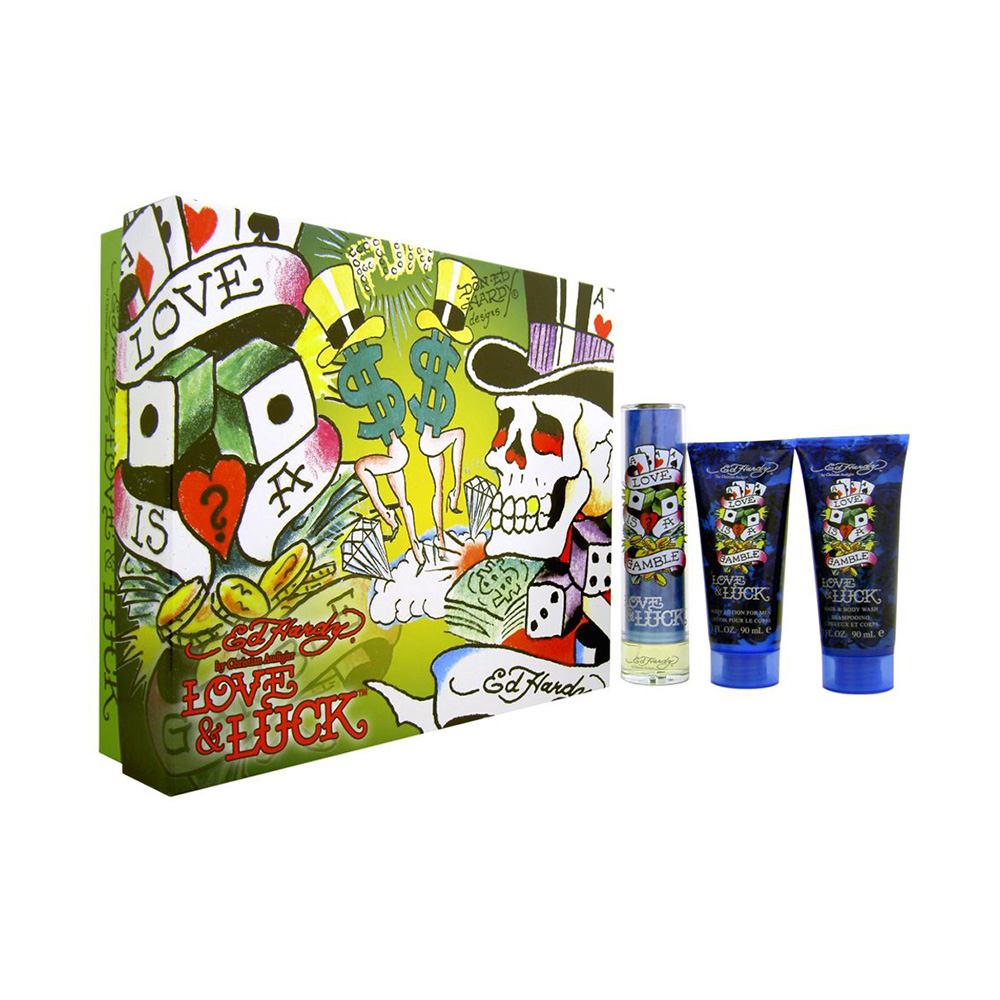 Christian Audigier Ed Hardy Love & Luck Mens Giftset